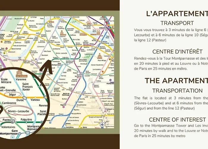 12.appartement 4pers#sevres-lecourbe#necker Paris